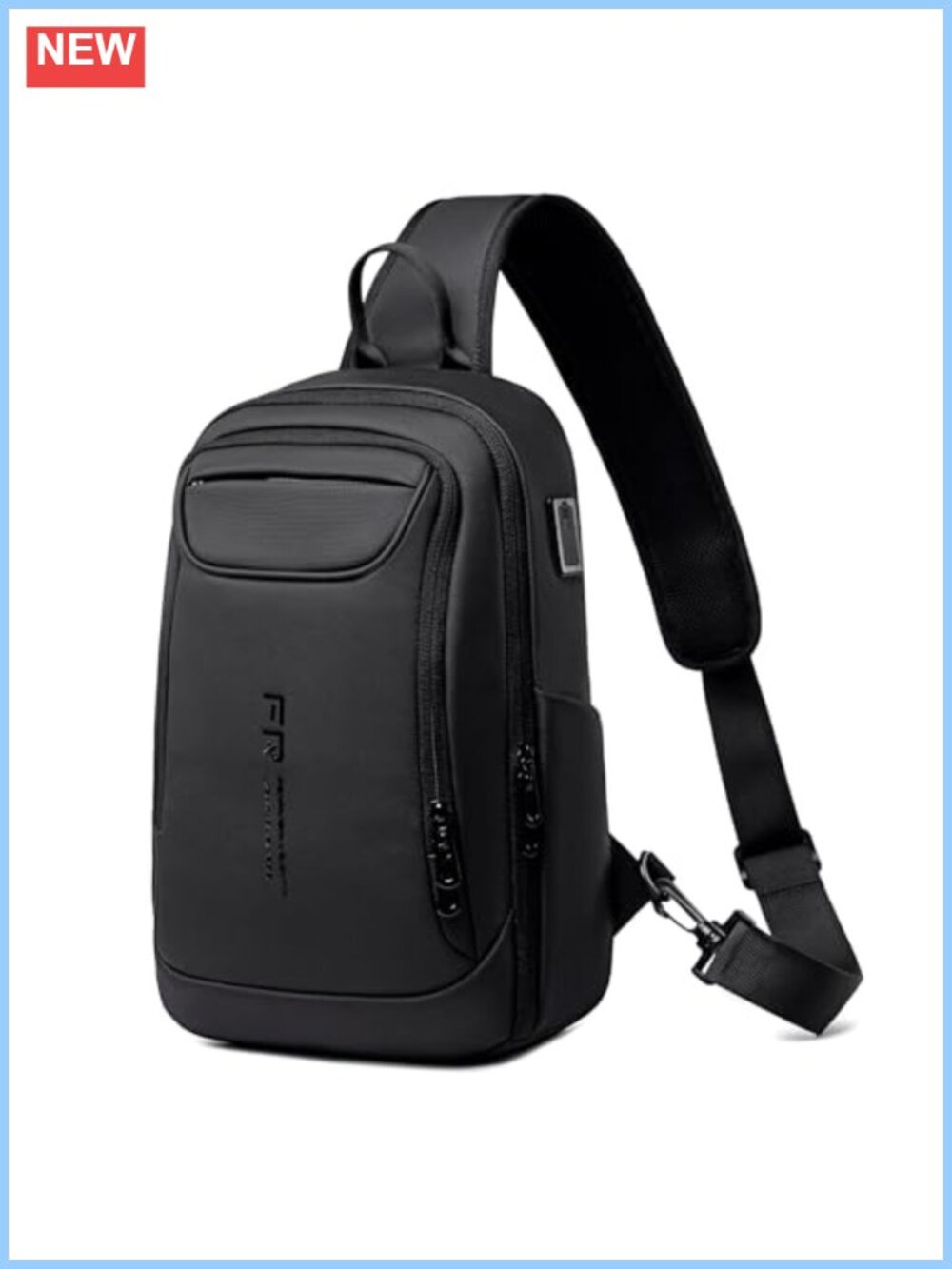 Water Resistant Sling Crossbody Bag 1800D Oxford Tablet 11 in Travel Commute